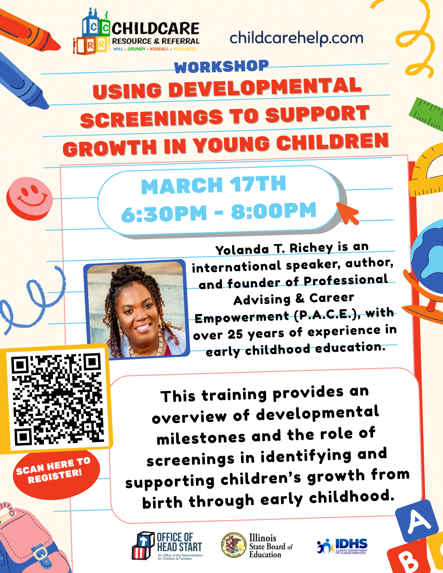 Informational poster for event